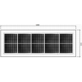 10x panel na ŠÍRKU - konštrukcia 10° V-Z